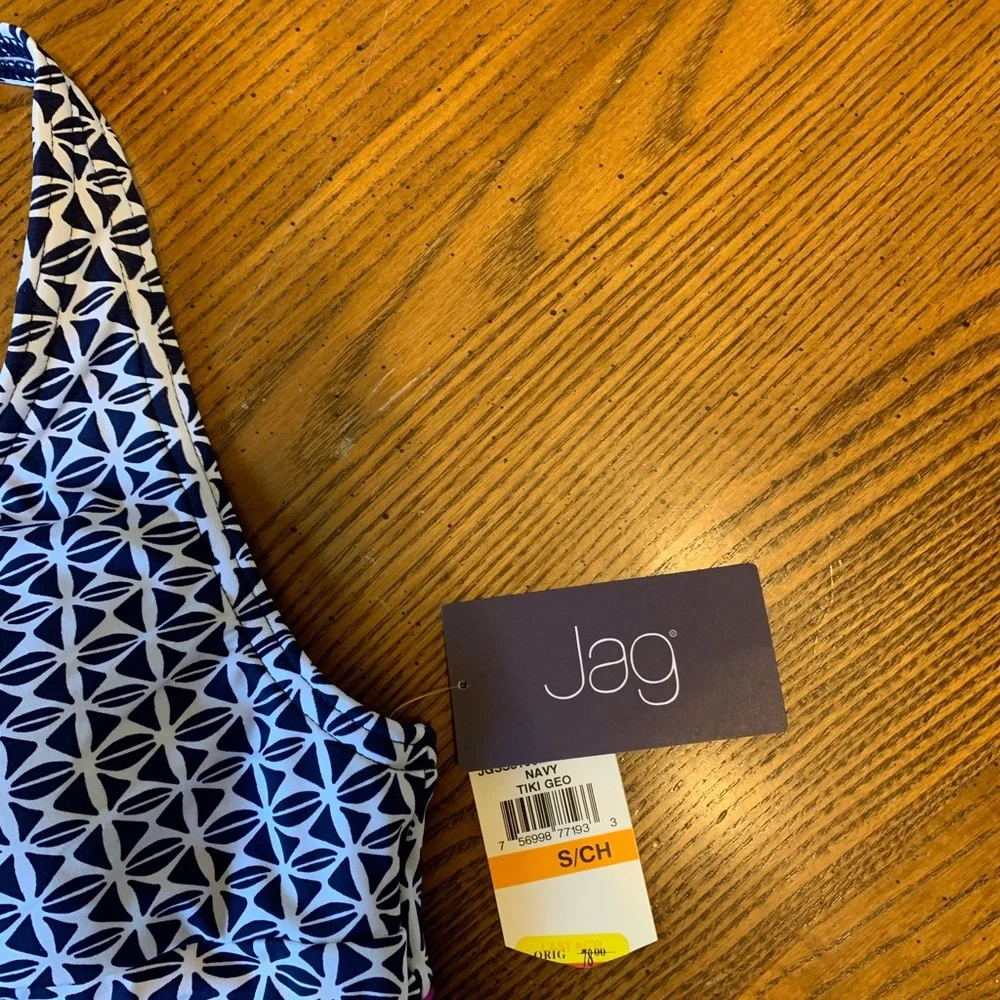 NWT JAG‎ Tiki Geo Halter Bikini Top